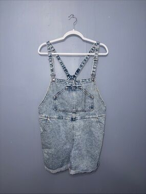 Mango • Jean Short Overalls